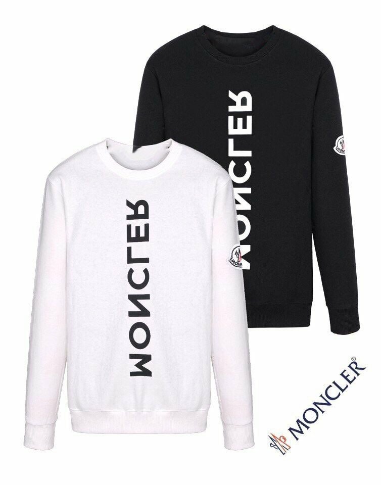 몽클레어 가슴 레터링 로고 맨투맨