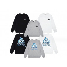 스투시 크리에이티브 아이스 블루 주사위 프린트 맨투맨