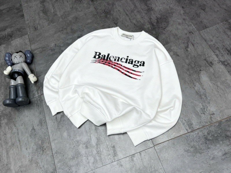 발렌시아가 X 슈프림 콜라보 웨이브 스웨트 맨투맨