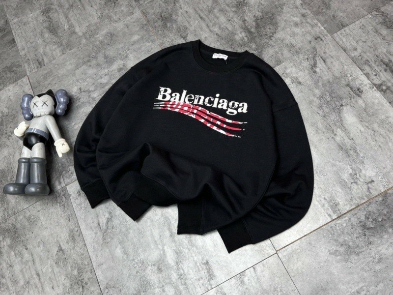 발렌시아가 X 슈프림 콜라보 웨이브 스웨트 맨투맨