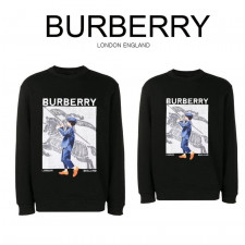 버버리 소년 기사 나염 맨투맨