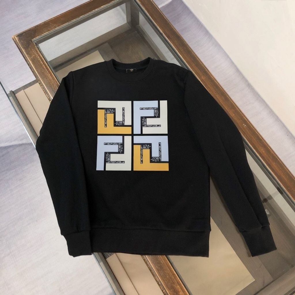 펜디 Girls White & Pink FF 프린트 맨투맨