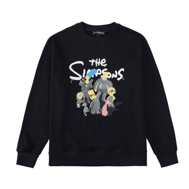 발렌시아가 심슨 크루 맨투맨