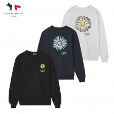 메종키츠네 플라워 로고 맨투맨