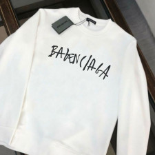 발렌시아가 커시브 로고 맨투맨