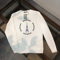 발렌시아가 서클 레터링 에펠탑 맨투맨