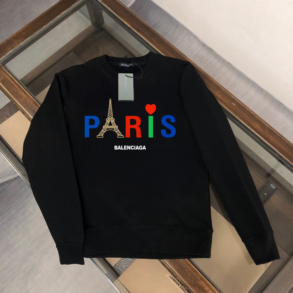 발렌시아가 에펠탑 로고 V1 맨투맨