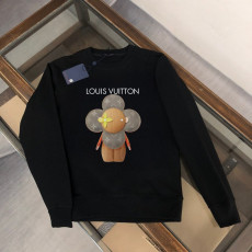 루이비통 그레이 로고 트리돌즈 멀티 모노그램 라운드 맨투맨