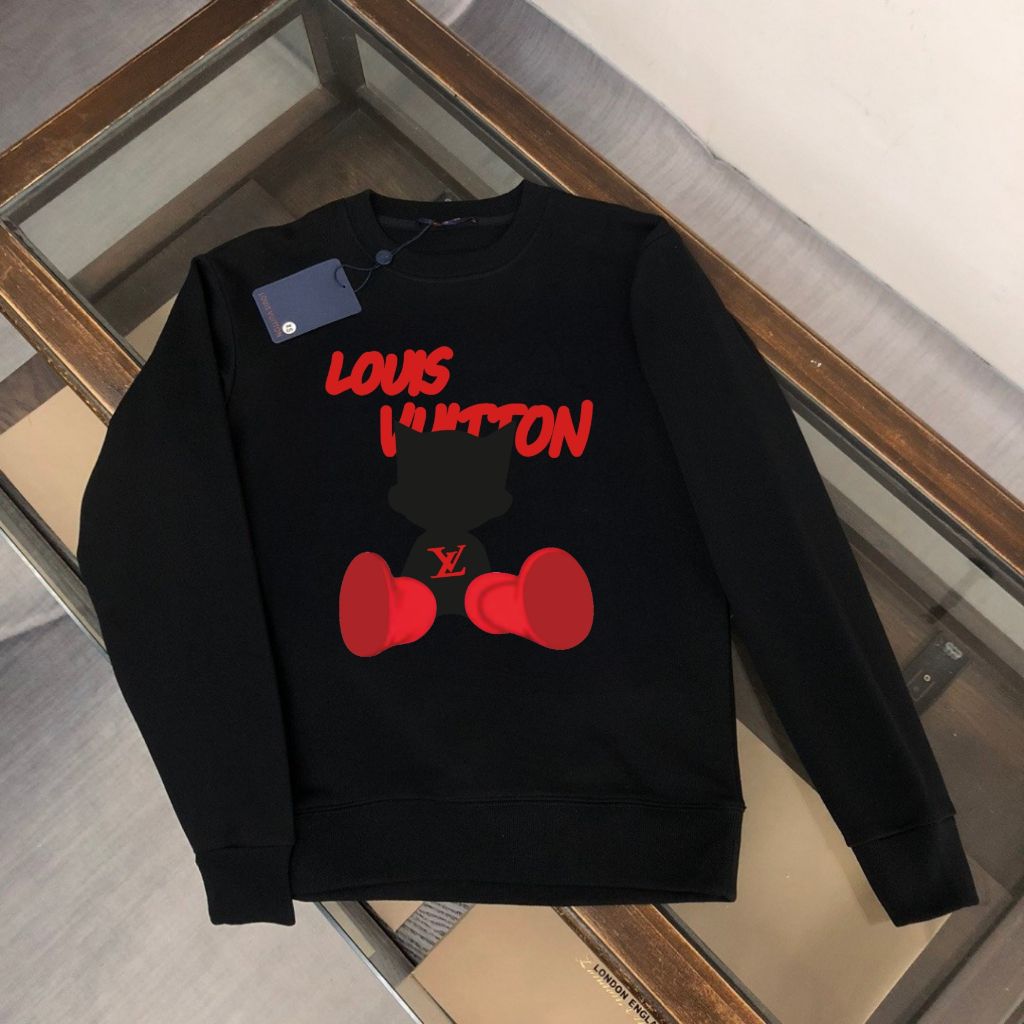 루이비통 아톰 실루엣 레터링 로고 프린트 맨투맨