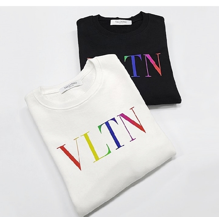 발렌티노 레인보우 무지개 맨투맨