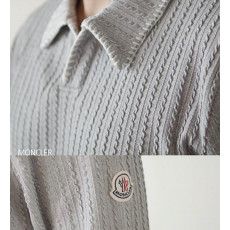 몽클레어 스티치 카라 니트