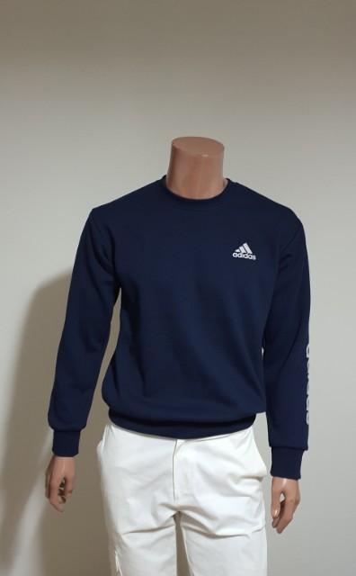 아디다스 디자인 라운드 기모 맨투맨