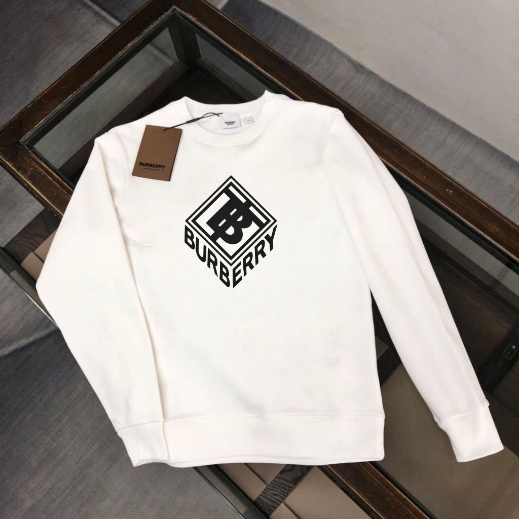 버버리 사각 TB 박스 로고 라운드 맨투맨