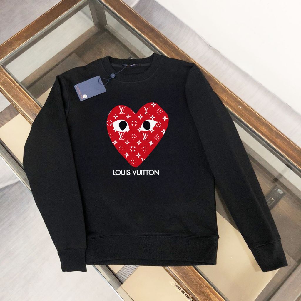 꼼데가르송 X 루이비통 콜라보 하트 모노그램 맨투맨