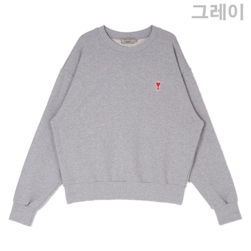 아미 ami 스몰 패치 맨투맨