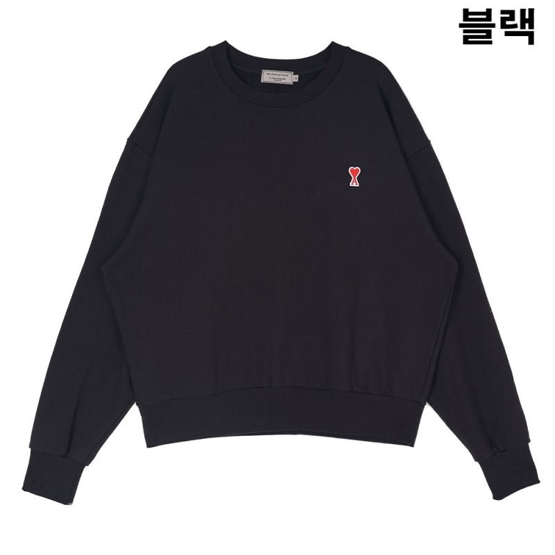 아미 ami 스몰 패치 맨투맨