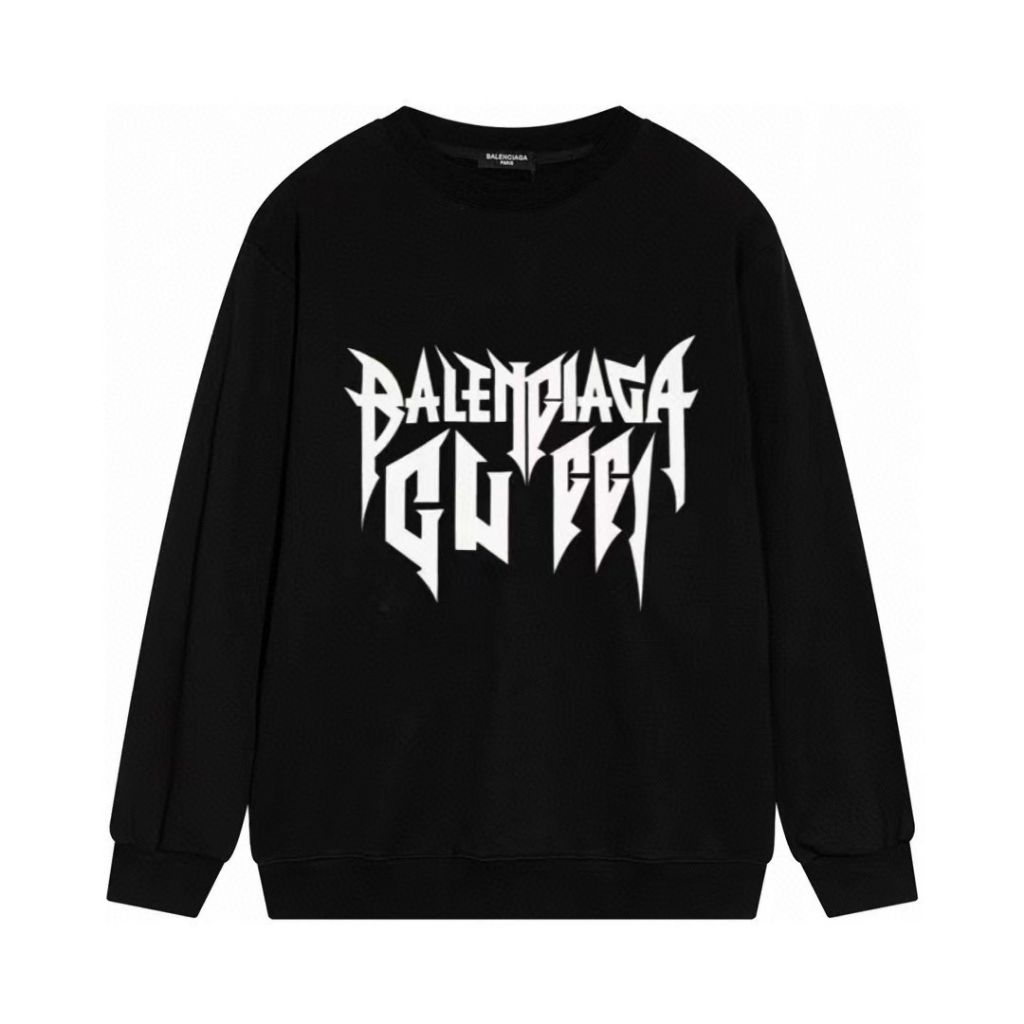 구찌 X 발렌시아가 콜라보 파리 아티스틱 폰트 맨투맨