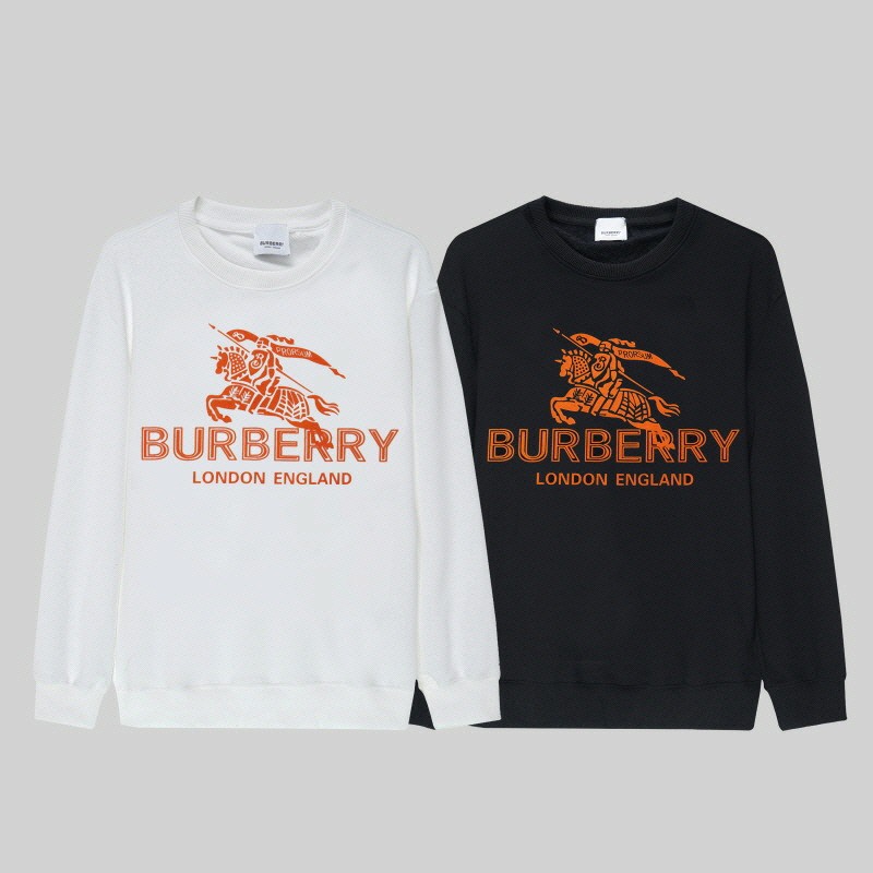 버버리 오렌지 빅로고 기사 맨투맨