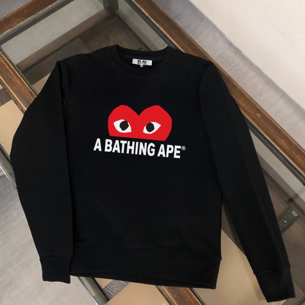 꼼데가르송 A Bathing Ape 맨투맨