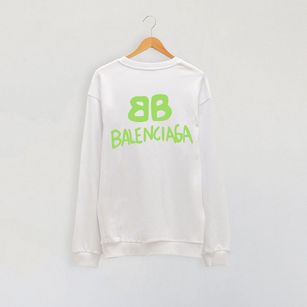 발렌시아가 그린 빅 BB 페인팅 맨투맨