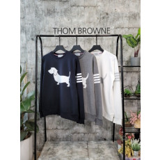 톰브라운 사선 완장 라이트 맨투맨