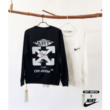 오프화이트 X 나이키 콜라보 화이트 탑 맨투맨