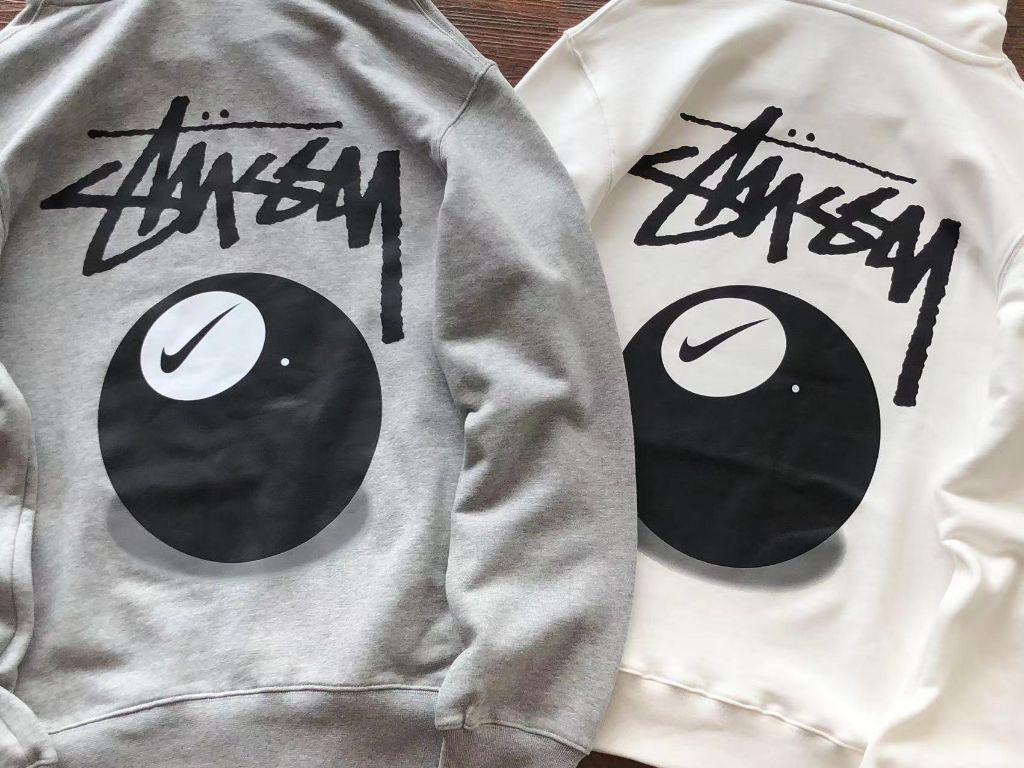 나이키 X 스투시 콜라보 8볼 후드티