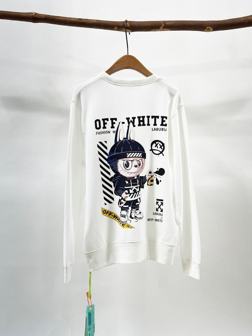 오프화이트 라부부 맨투맨