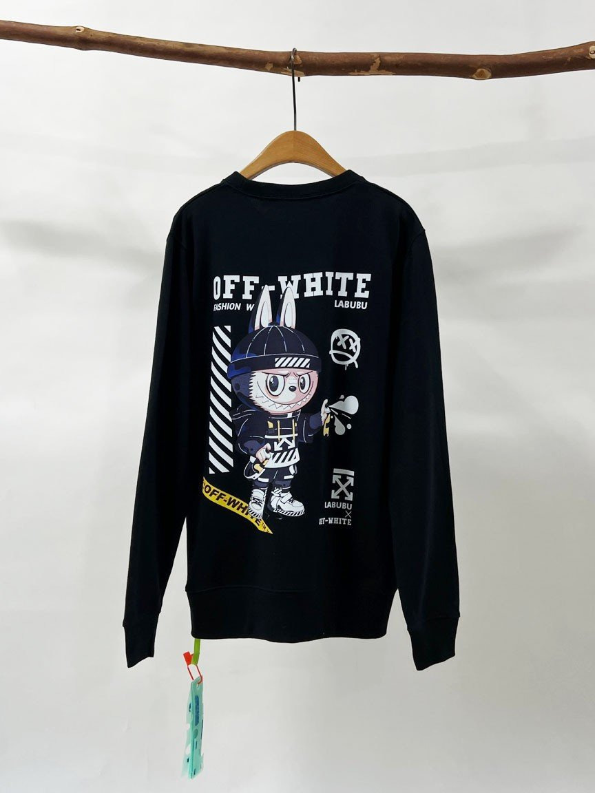 오프화이트 라부부 맨투맨