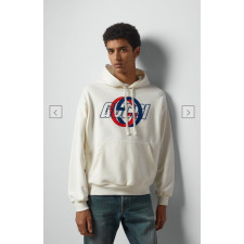 구찌 프린팅 저지 스웨트 후드티