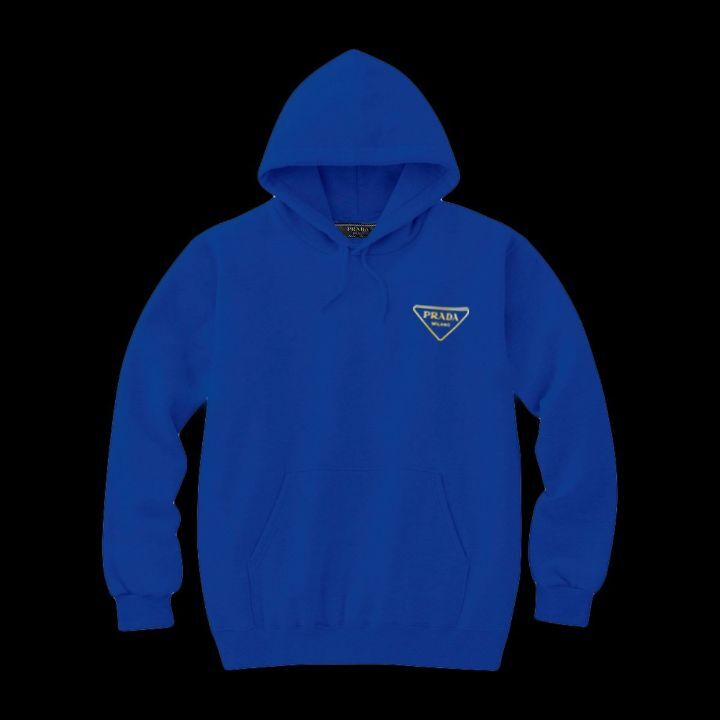 프라다 트라이앵글 골드 프레임 프리미엄 후드티