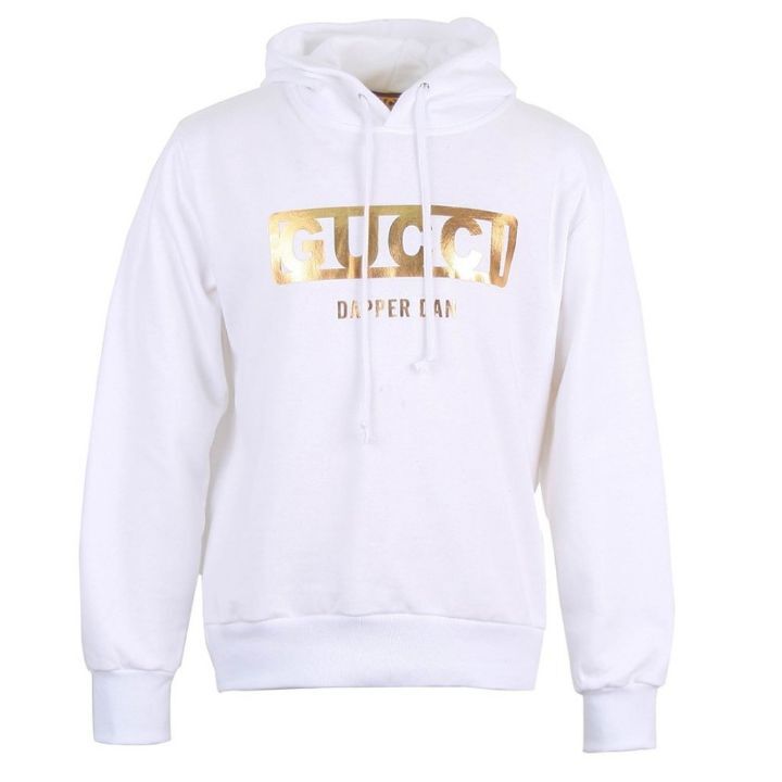 구찌 대퍼댄 골드 로고 후드티