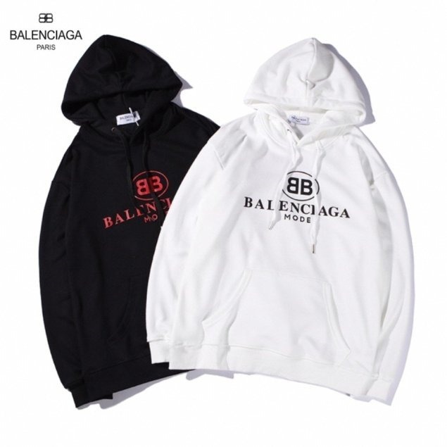 발렌시아가 BB 로고 후드티