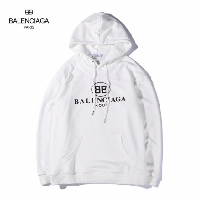 발렌시아가 BB 로고 후드티