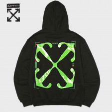 오프화이트 문 카메라 애로우 스케이트 후드티