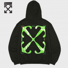 오프화이트 문 카메라 애로우 스케이트 후드티