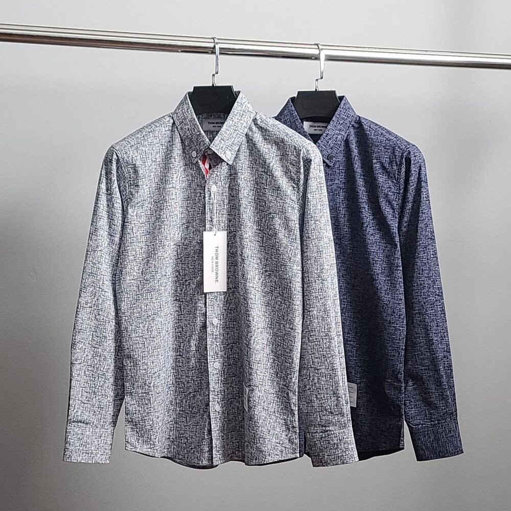 톰브라운 히든 삼선 크랙 셔츠