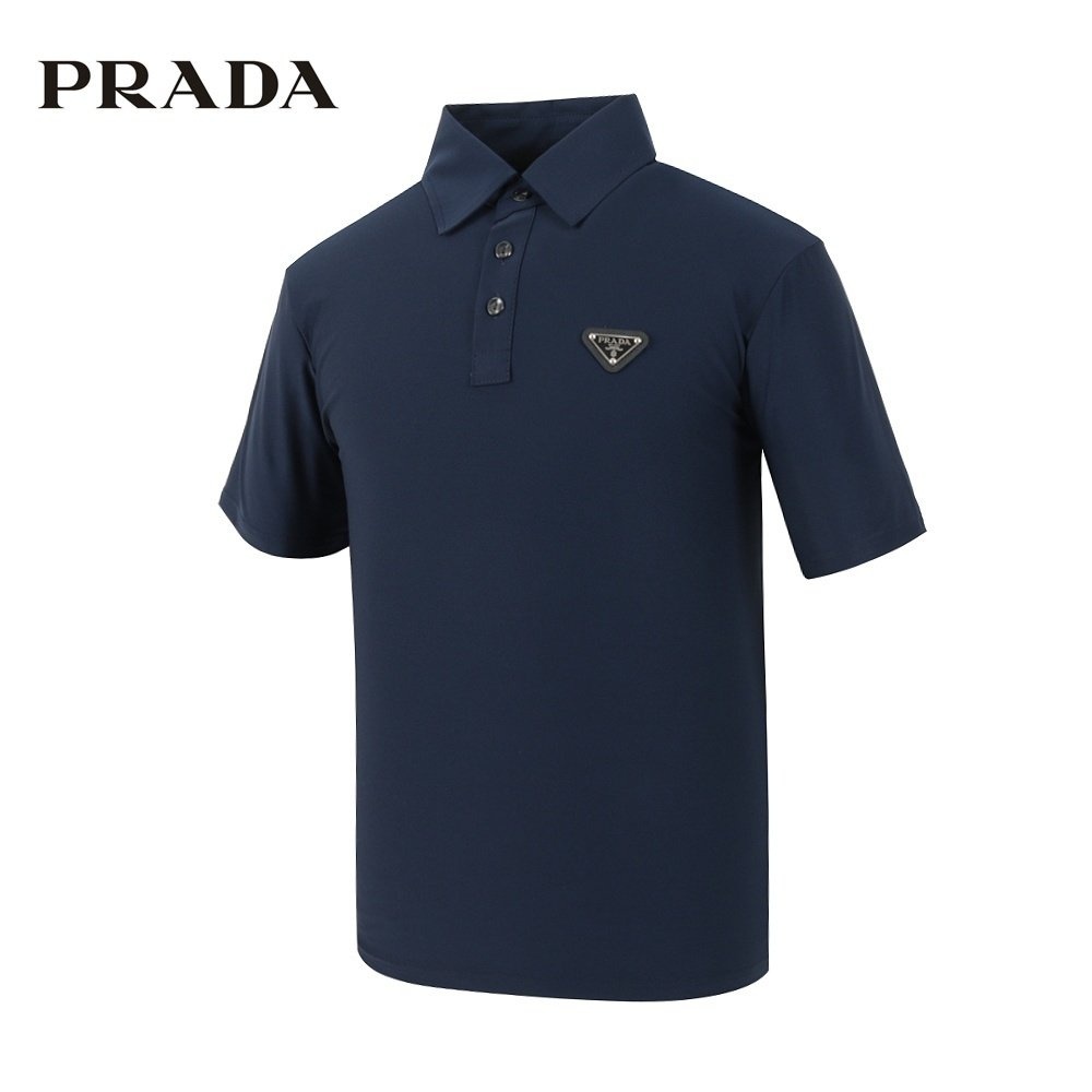 프라다 실크 아이스 반팔 카라티