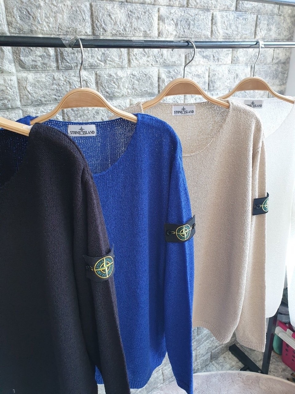 스톤아일랜드 썸머 라운드 니트