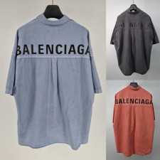 발렌시아가 피그먼트 반팔 셔츠