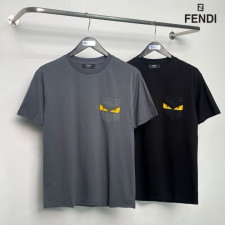 펜디 포켓 아이 라운드 반팔티