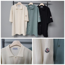 몽클레어 아이스 린넨 반팔 셔츠