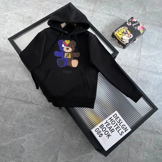 펜디 테디 베어 레인보우 반테디 후드티