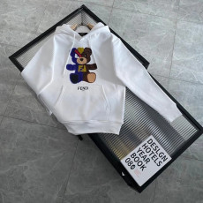 펜디 테디 베어 레인보우 반테디 후드티