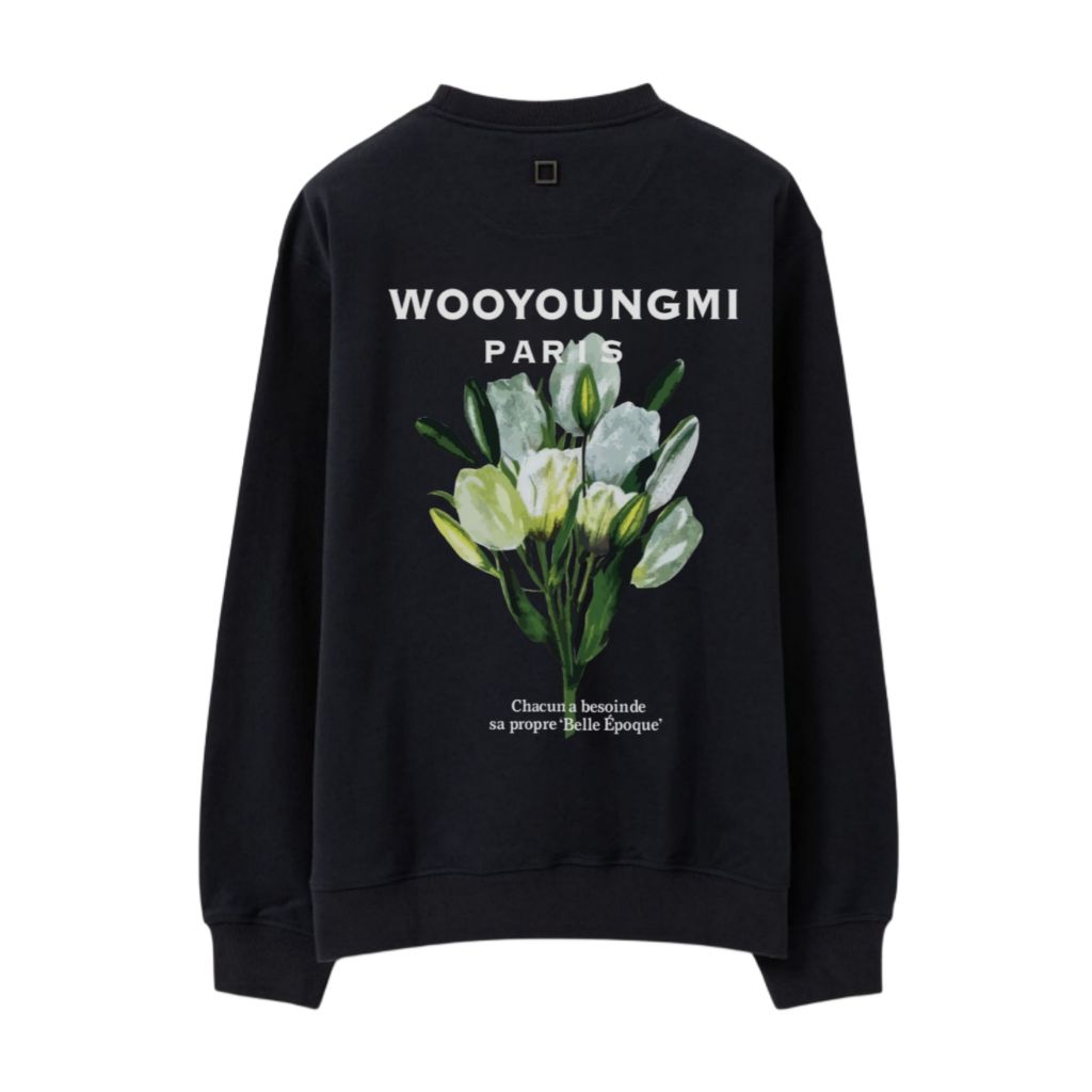 우영미 플라워 리액티브 맨투맨