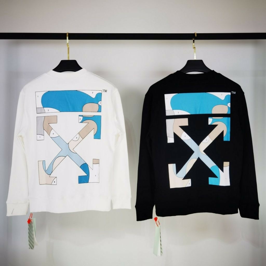 오프화이트 퍼즐 맨투맨