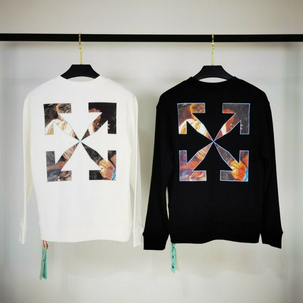 오프화이트 카라바죠 엔젤 맨투맨