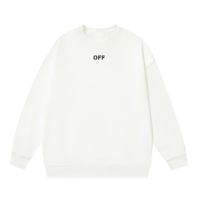 오프화이트 더블 루나 어트랙션 맨투맨