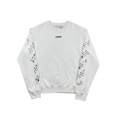 오프화이트 테이프 애로우 맨투맨