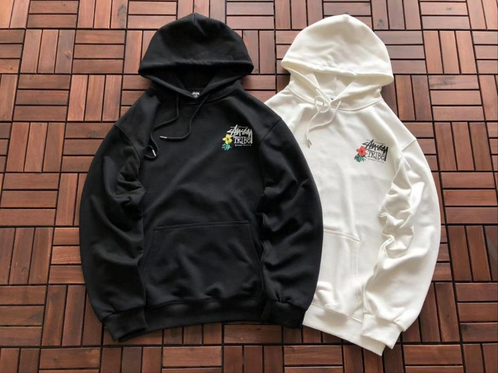 스투시 티키 트라이브 프린트 후드티